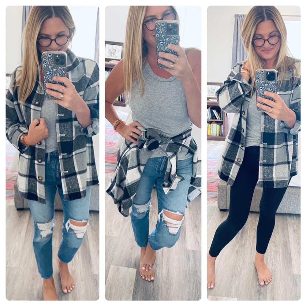 ]boutique] Grey Days Shacket size S